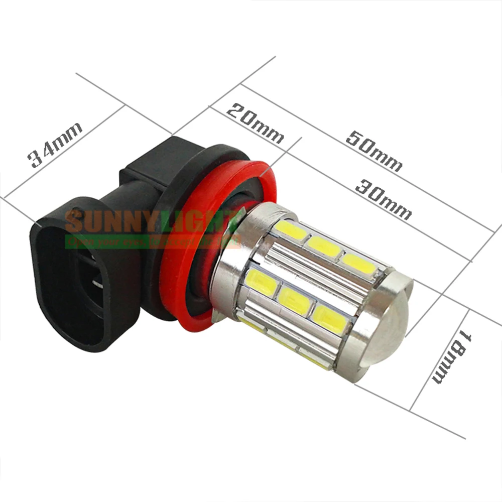 CNSUNNY светильник высокой яркости H11 H8 H9 21 светодиодный 5730 SMD автомобильный дневной