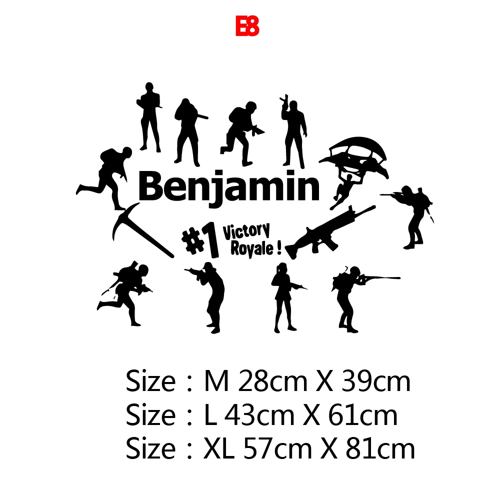 Новый дизайн Настенная Наклейка для геймеров наклейка с именем на заказ