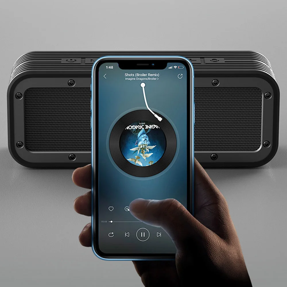 

V8 Pro Portable Bluetooth 5.0 Speaker Mini Wireless Subwoofer HIFI Stereo Sound Waterproof 5200mAh Audio Speakers for Home Party