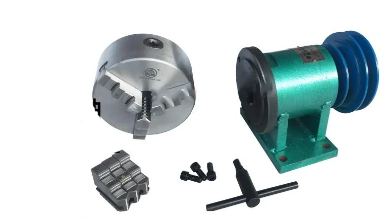 Самоизготовленный 160 токарный шпиндель + трехкулачковый/четырехкулачковый