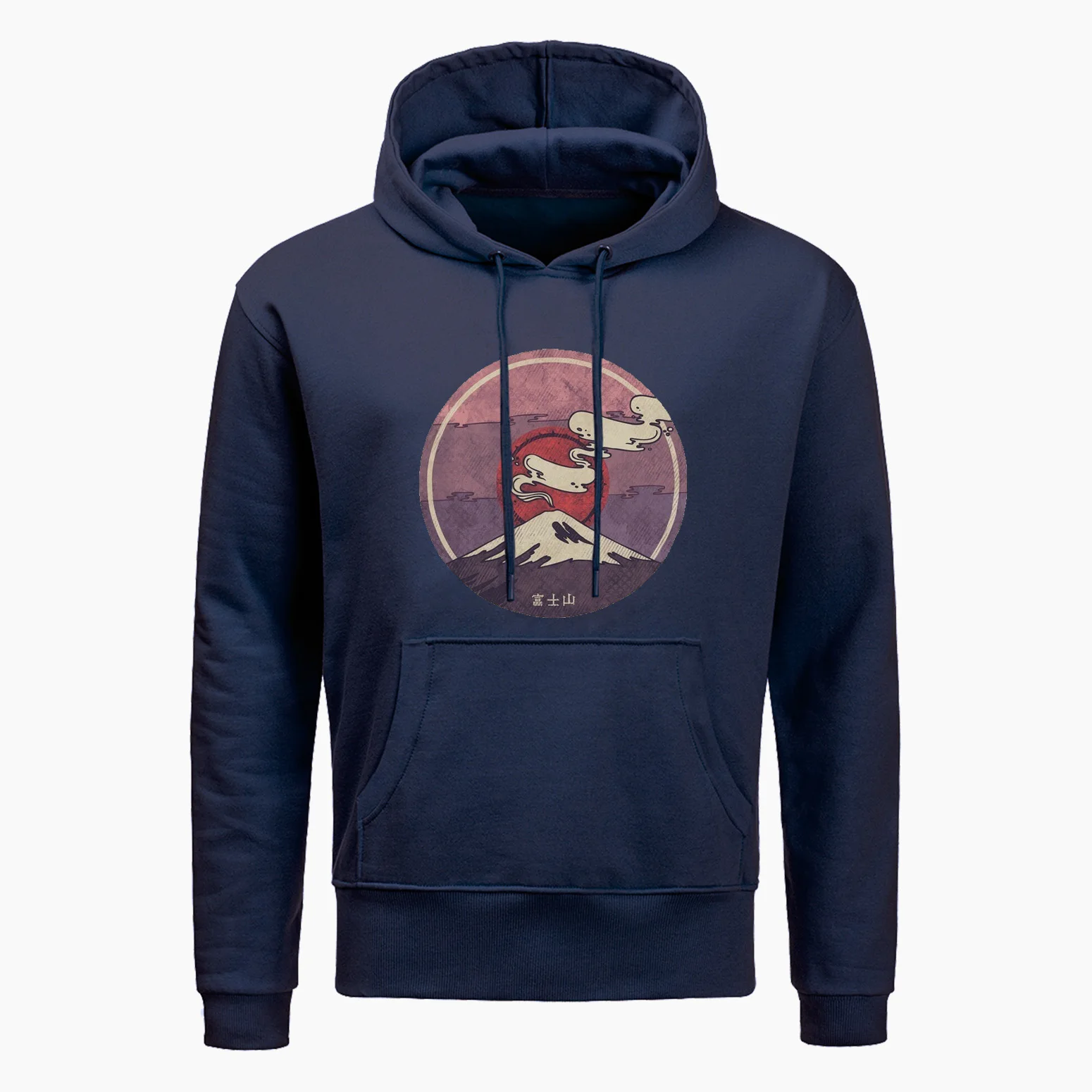 Новая Осенняя мода толстовка Mount Fuji Япония личность японские толстовки мужские с