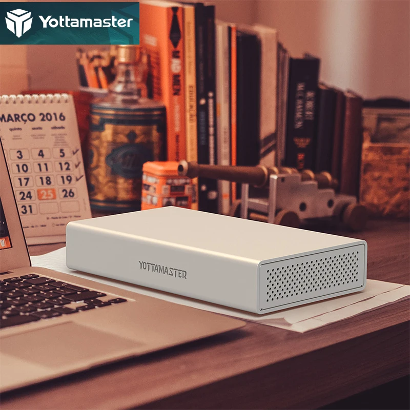 

Чехол для внешнего жесткого диска Yottamaster PS100U3, 3,5 дюйма, SATA, USB 3,0/3,1, 10 Гбит/с или 6 Гбит/с, Type-C/B
