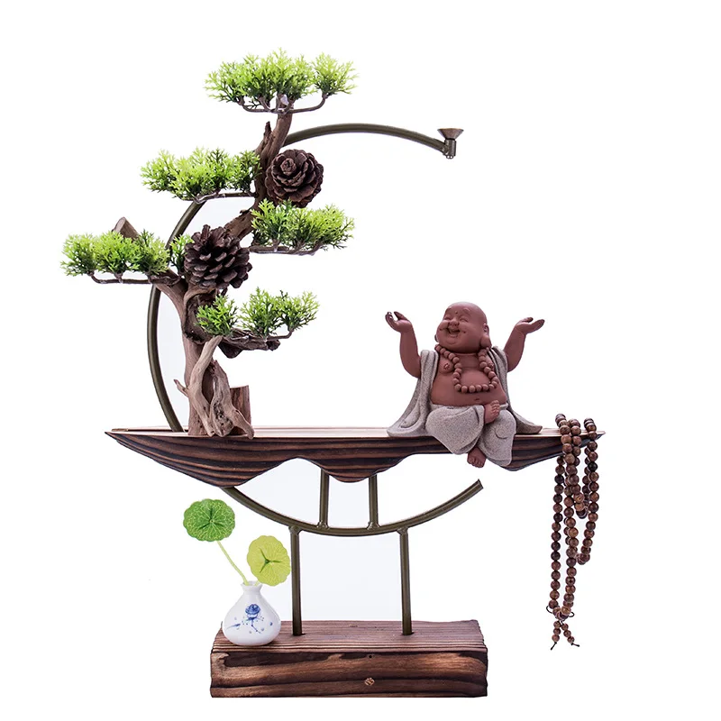 Обратный Ладан горелки водопад снег дерево благовония держатель кадило плита с