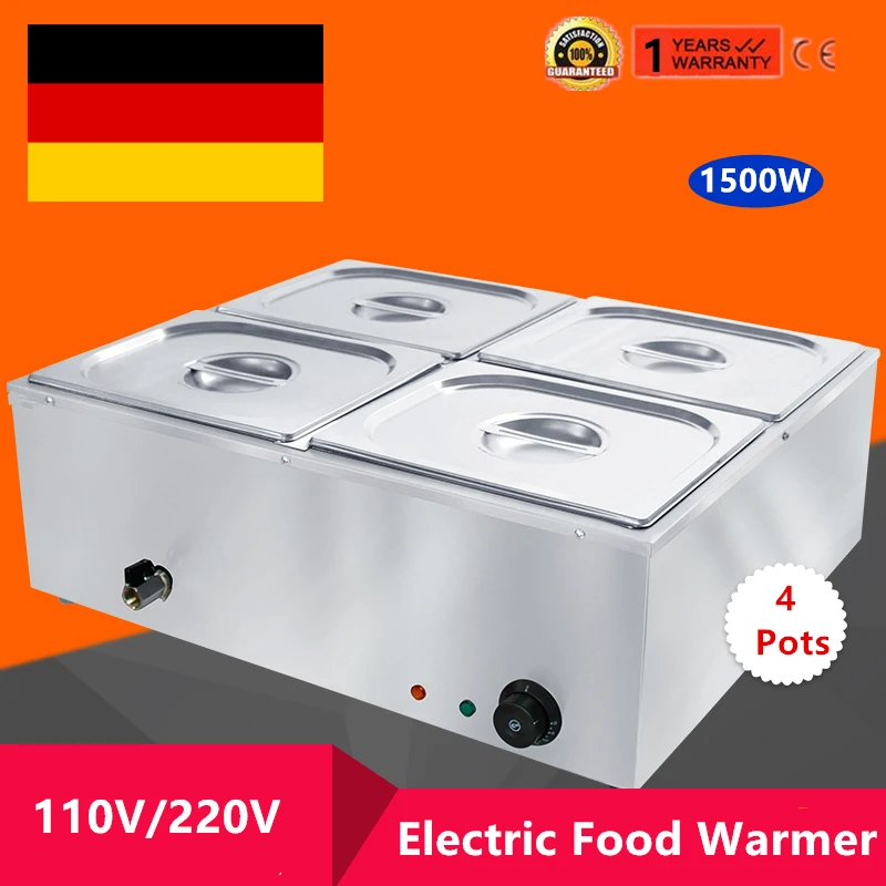 220 В Коммерческая подогреватель пищи электрическая столешница для горячего супа