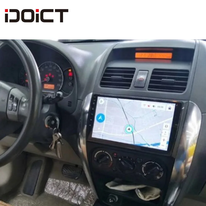 IDOICT Android 9 1 автомобильный DVD плеер GPS навигация Мультимедиа для Suzuki SX4 радио 2007-2013