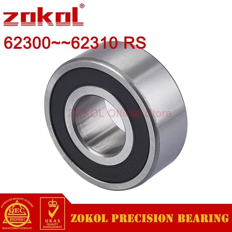 ZOKOL 62300 To 62310 62301 62302 62303 62304 62305 62306 62307 62308 62309 RS 2RS Z Deep Groove Thickened Ball Bearing