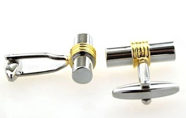 Мужские дизайнерские запонки качественные из латуни золотого цвета с