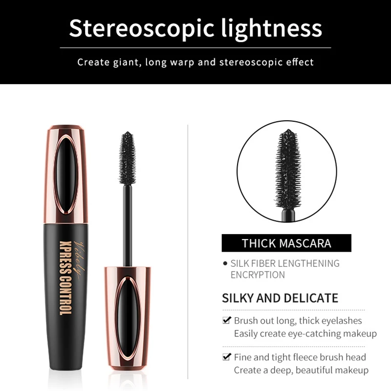 

Newly Mascaras 4D Waterproof Thick Lengthening Curling Long Lasting Eyelash Cosmetics CLA88