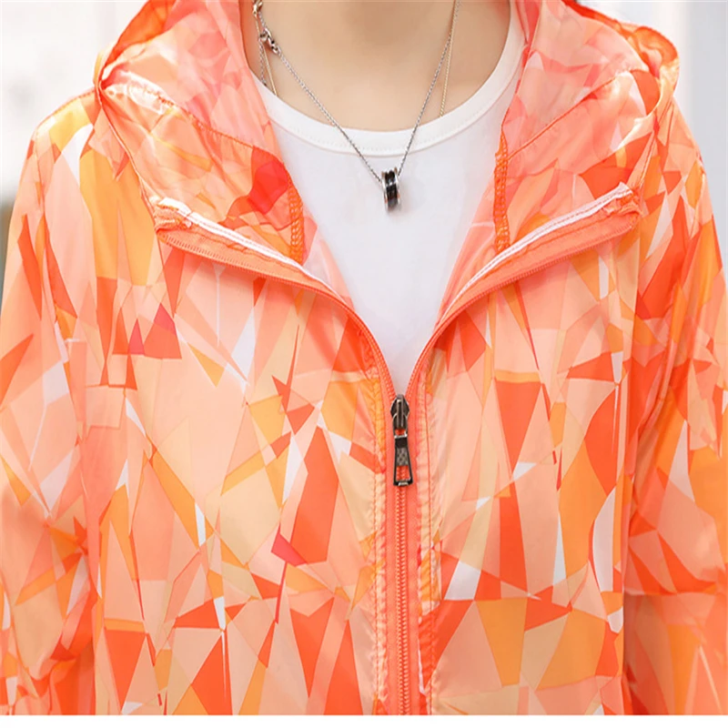 RUELK Summer Couple Ultra-Thin Quick-Drying Sun Protection Clothing Men's Long-Sleeved Jacket Outdoor Sports Skin S-3XL | Мужская