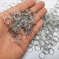 100pc 11mm fishing gear ring connector chandelier parts chain hanging crystal pendant jewelry keychain accessories