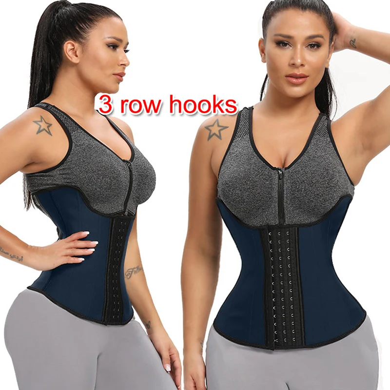 Корсет женский утягивающий латексный моделирующий пояс для похудения с эффектом