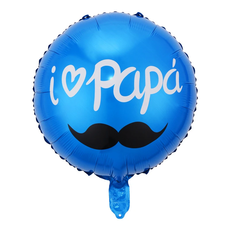 

Spanish Father's Day Gift Birthday Party Decoration Supplies Aluminum Foil Balloons Cartoon Accessories I Love Dad