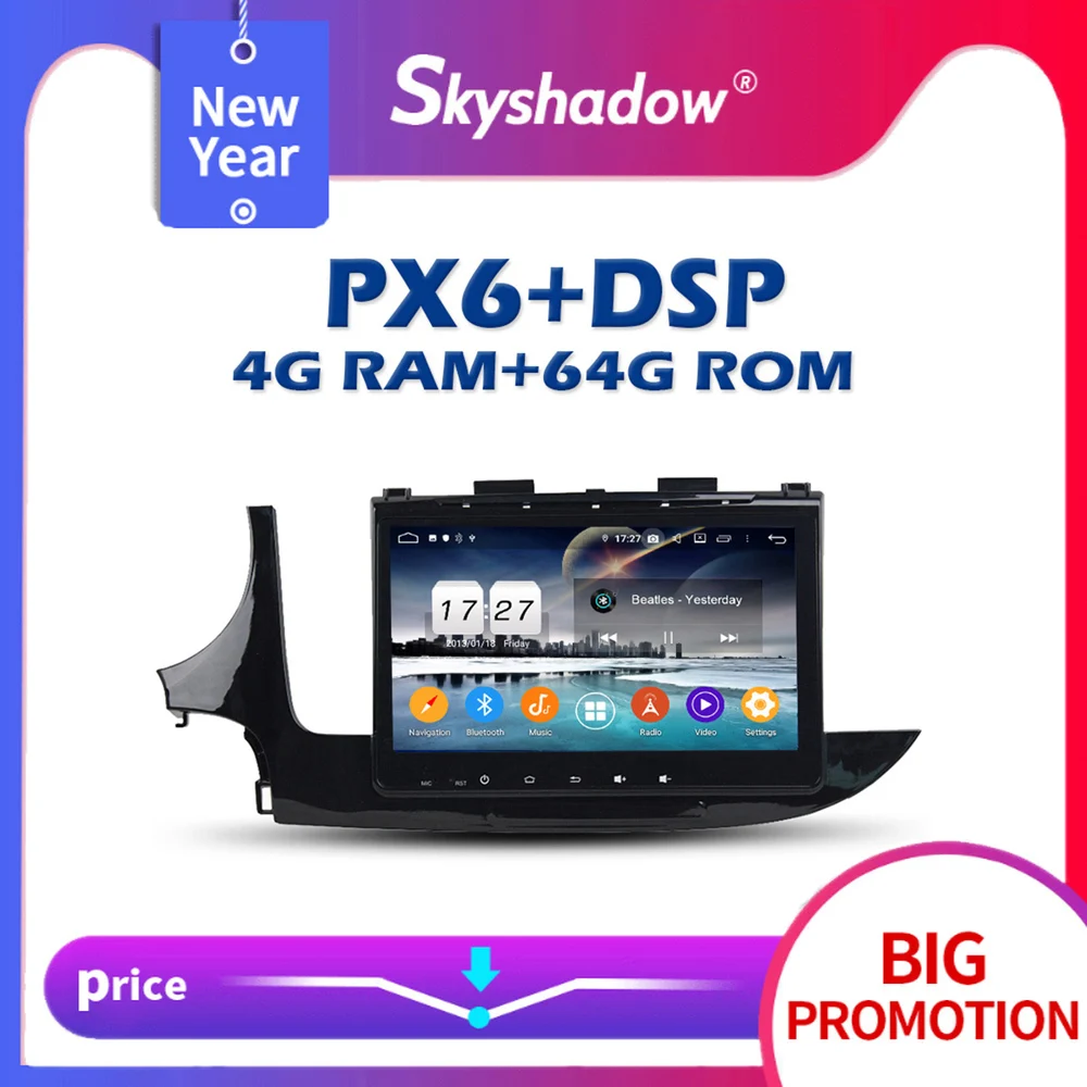 720P PX6 DSP IPS 9 &quotAndroid 10 4 Гб + 64 ГБ Автомобильный DVD-плеер AHD GPS карта RDS автомобильное