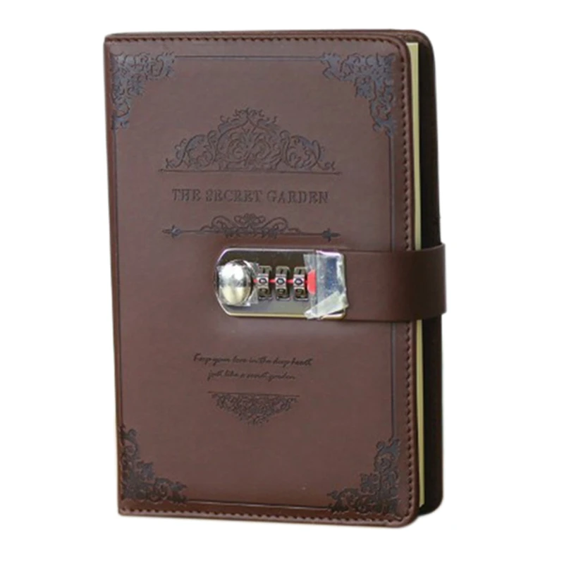 Ретро записная книжка с паролем замком креативные школьные офисные