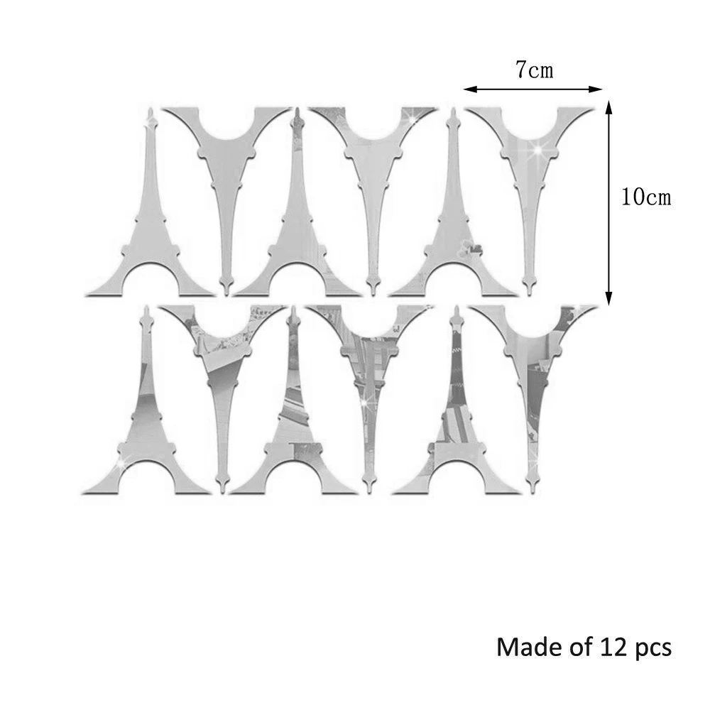3d Наклейка на стену с изображением Эйфелевой башни в Париже домашний декор