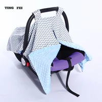 fashion newborn baby car seat blanket cover bow baby soft safety car seat canopy nursing cover multi use blanket cover accessory