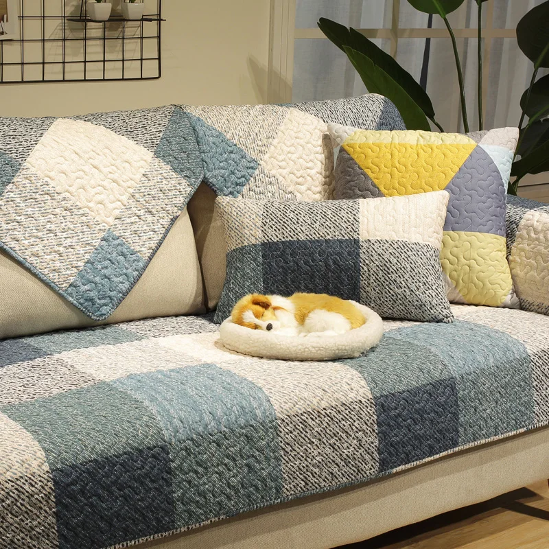 1 шт. хлопковые нескользящие чехлы для диванов и стульев | Дом сад