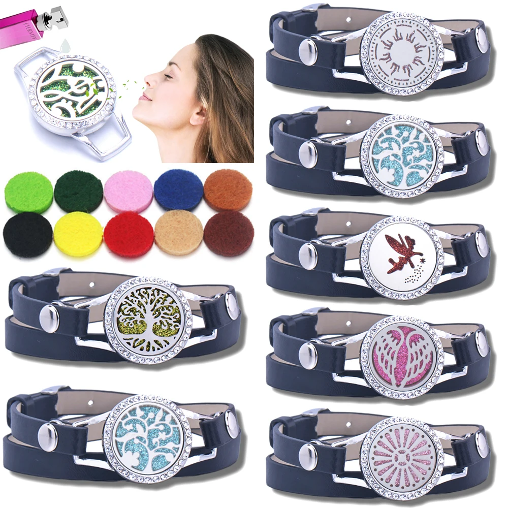 10 шт./лот браслет с аромадиффузором ароматерапия эфирное масло диффузор медальон