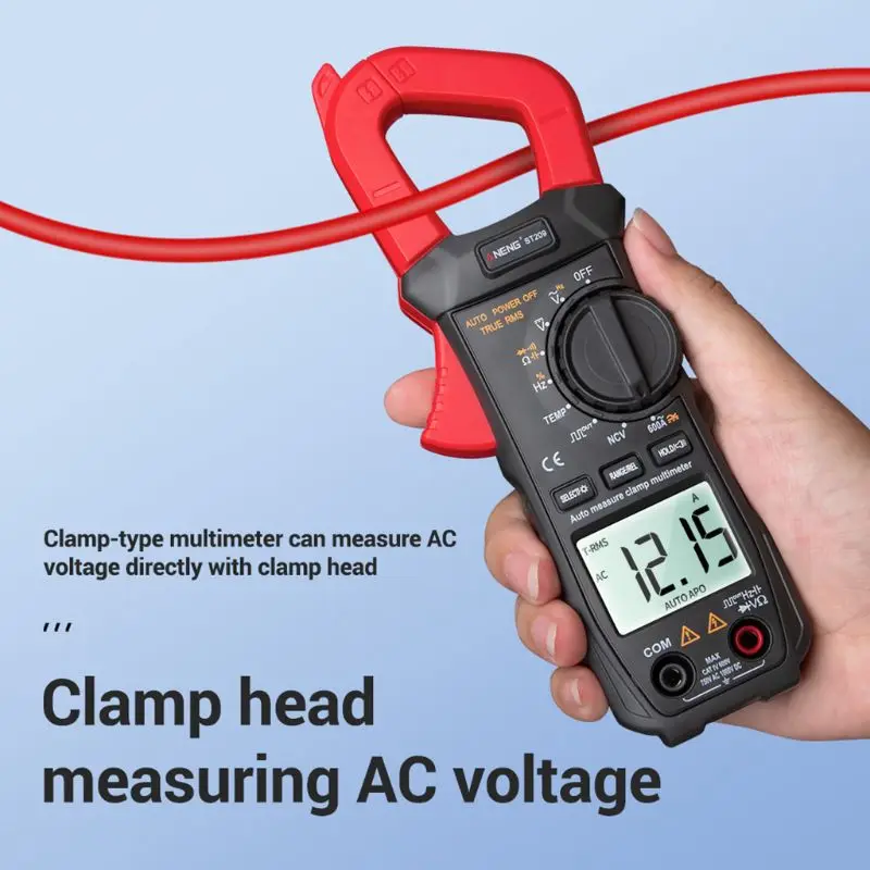 

Digital 6000 Counts True RMS NCV Clamp Meter Auto Range Multimeter with Square Wave Output Voltage Ampere Current Frequency