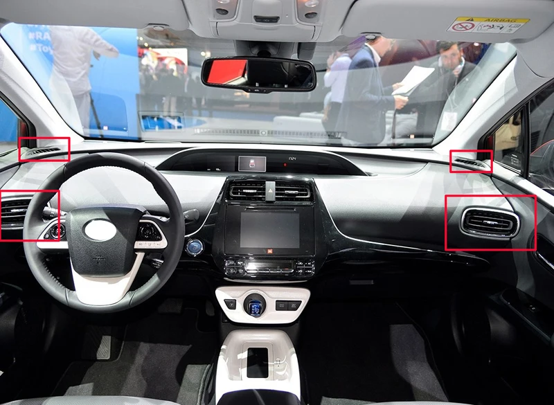 Для Toyata Prius PHV XW50 2016 2020 автомобильные аксессуары углеродное волокно стиль