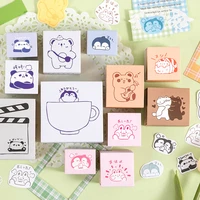 12pcslot nail house in zoo series stamp diy wooden rubber stamps for scrapbooking stationery scrapbooking standard stamp