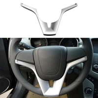 new abs steering wheel panel cover trim protector cover panel decoration auto accessories for chevy chevrolet cruze 2009 2017