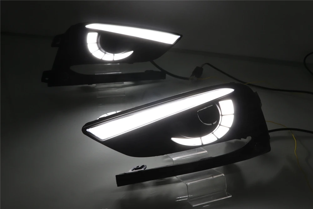 2 шт. DRL для Chevrolet Cruze дневные ходовые огни Противотуманные фары крышка фары 12 в дневной сигнал для Chevy