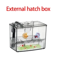arcylic breeding box baby fish hatch separation box fish aquarium small fish sick fish air pump improve hang on breeding box