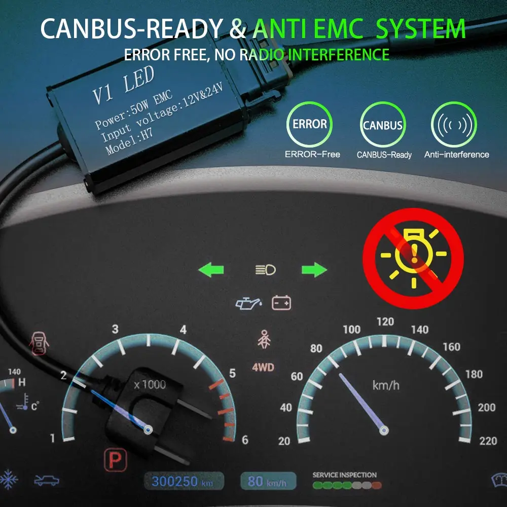 Zdatt H4 светодиодный лампы H7 6000K H11 9006 светодиодный лампады H1 Автомобильные фары 9005 HB3 9006 HB4 светодиодный Canbus 100 Вт 12000LM 12V автомобилей лампы