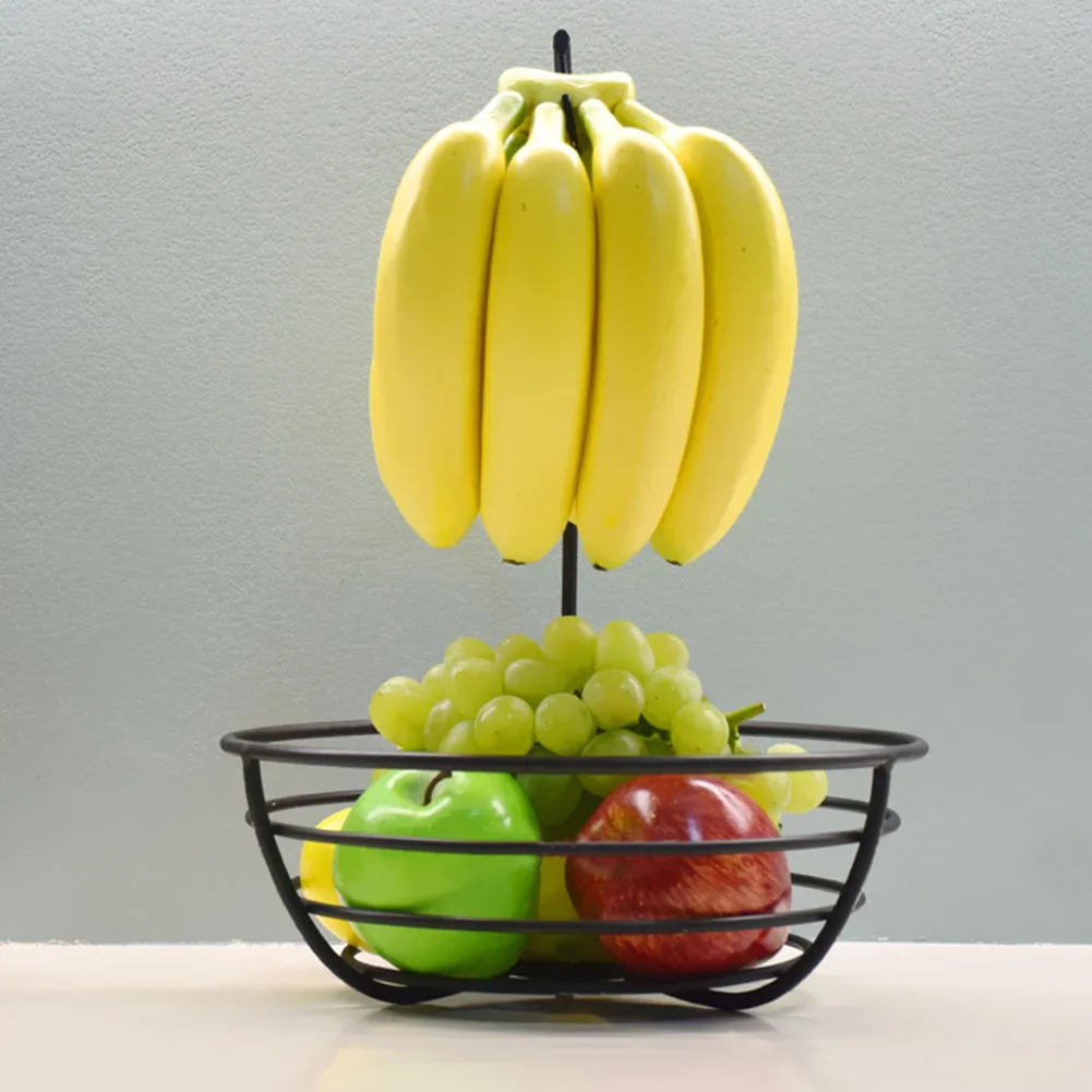 

Металлический Контейнер для кухни, с защитой от ржавчины, многофункциональный офисный крючок для фруктов и бананов, железная стойка, настол...