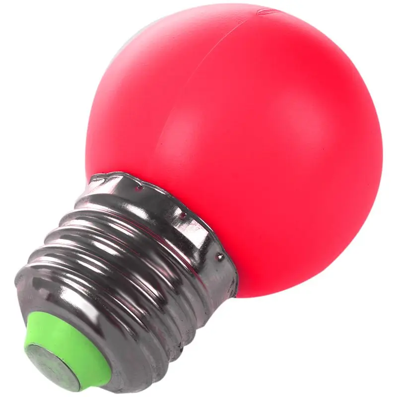 

E27 LED Light Warm Red Bulb Plastic Bulb (0.5W Power, Red)