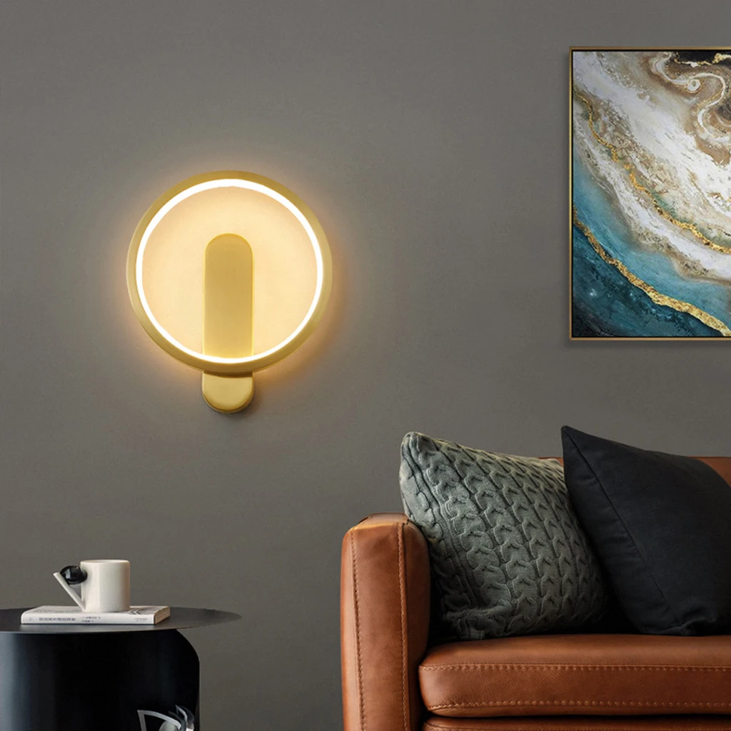 LED Wall Lamp Modern Three-color Variable Light Chandelier Living Room Bedroom Interior Lighting Decoration Lamps