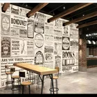 Европейская ностальгическая новостная бумага, 3D настенная бумага, 3d настенная бумага, Декор, краска, настенная бумага для стен, домашний декор, улучшение гостиной