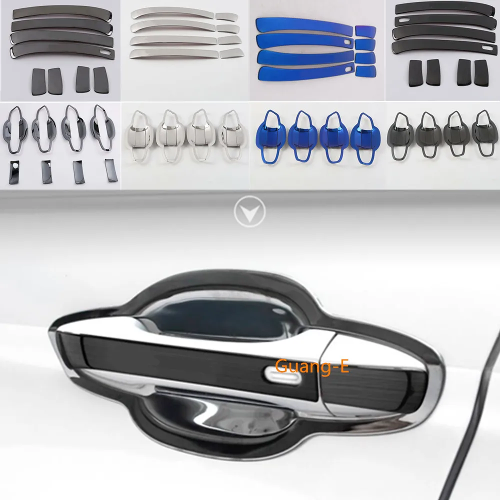 Автомобильная стальная крышка отделка двери чаша ручка панель рамка для Volkswagen VW