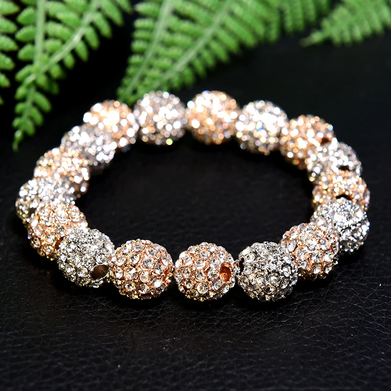 10 мм Полный Стразы класса люкс микро проложить мяч AAA + Циркон европейские бусины c разделителем круглые