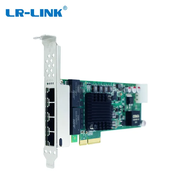 LR LINK Intel I350 PCI Express 4 порта POE lan Карта gigabit ethernet медь rj45 сетевой адаптер с защитой от