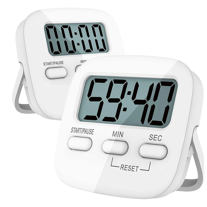 Кухонный таймер 2 набора цифровых кухонных таймеров магнитный Таймер обратного