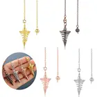 Металлический маятник, маятник Radiestesia, подвески для основания, Спиральный Конус, античный, золотой, серебряный цвет, пирамида, паятник рейки