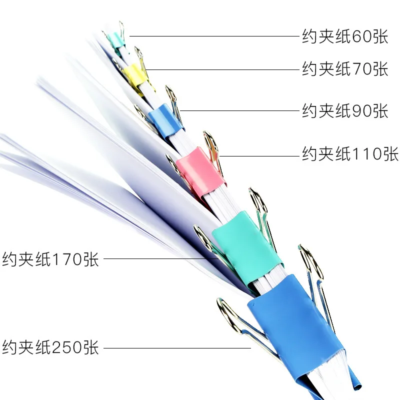 

Deli ticket clip 8551es color long tail clip 50mm fishtail clip swallow tail clip small clip financial reverse tail clip