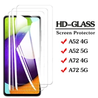 3pcs samsun a52 a72 4g5g phone screen protectors film for samsung galaxy a52 a72 glass on samsan a 72 a 52 screenprotector glas