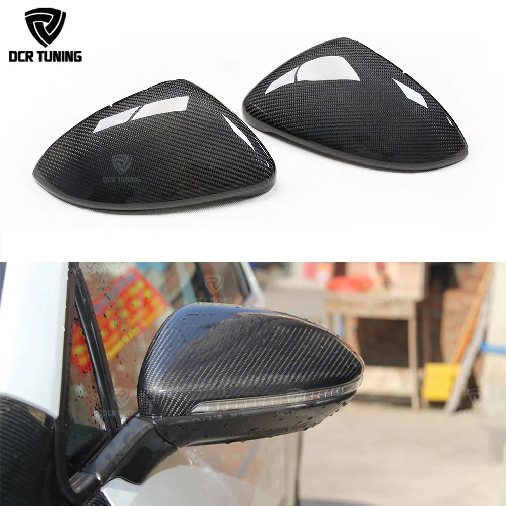 for volkswagen golf 6 7 mk6 mk7 gti r20 for vw scirocco cc passat beatles carbon fiber side mirror cover for golf 6 golf 7 caps free global shipping
