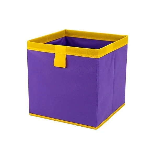 27x27x28cm Нетканый тканевый складной шкаф коробка для хранения игрушек органайзер для хранения одежды ящик для нижнего белья бюстгальтер носки с ручкой грудь - Цвет: 27x27x28cm