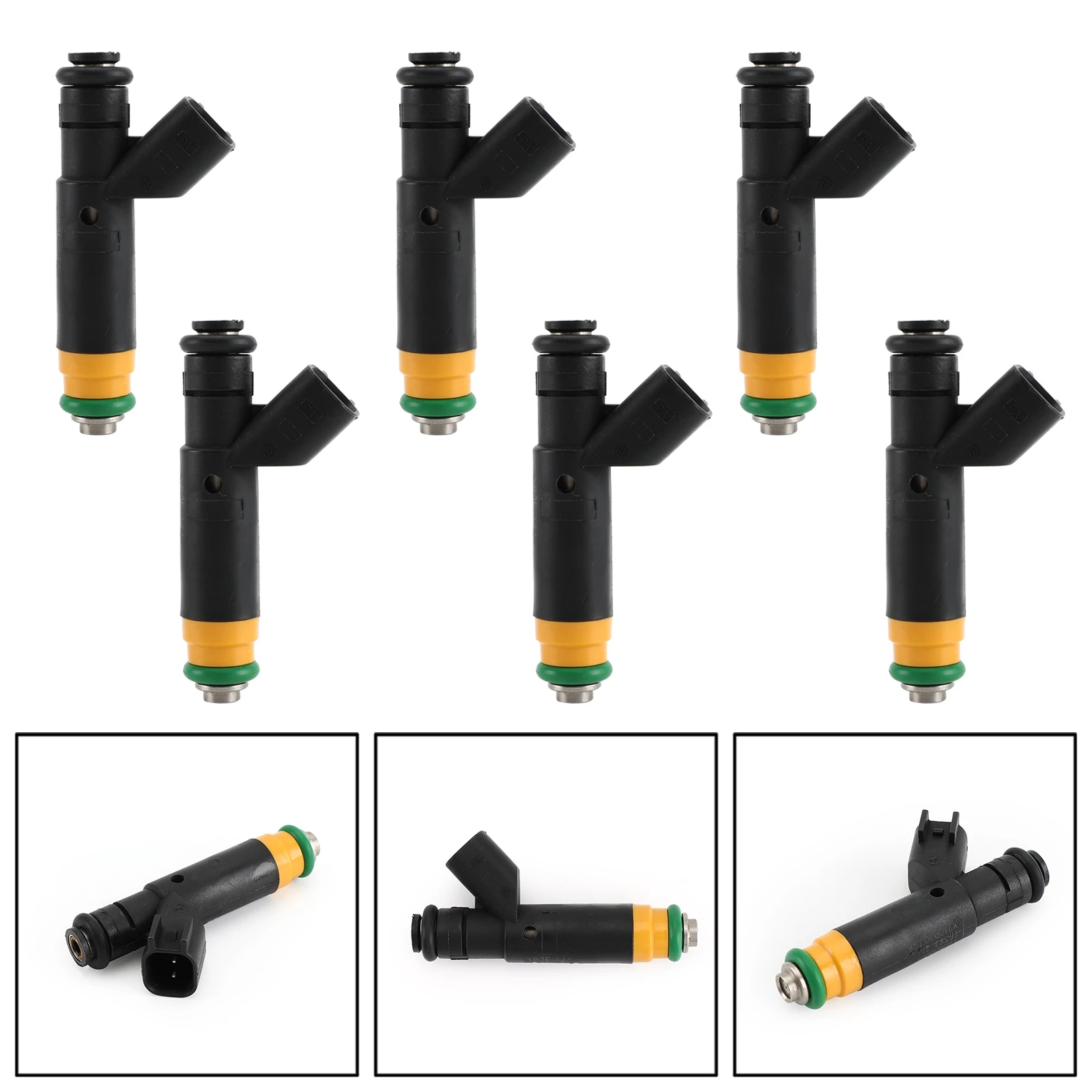 

Areyourshop 6PCS Fuel Injectors fit for Ford Mustang 2000-2001 F-150 2002-2004 3.8L 4.2L YR3E-A6A 822-11162 Car Auto Parts