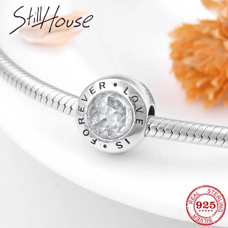 Высокое качество Прозрачный Циркон LOVE IS шармы &quotнавсегда&quot бусины 925