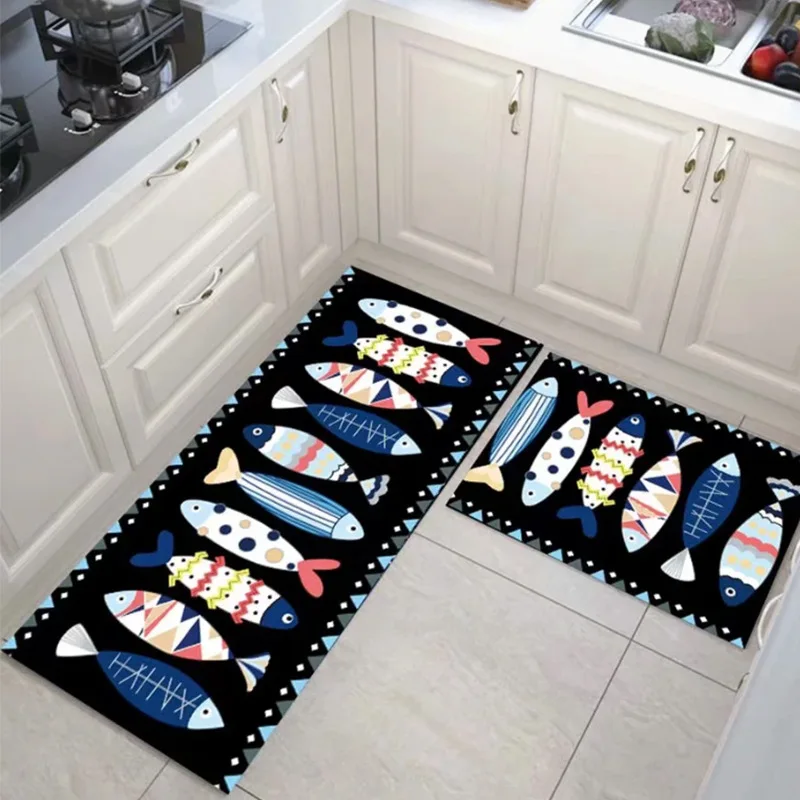 

Водонепроницаемый маслостойкий кухонный коврик, нескользящий коврик для ванной, мягкий напольный коврик для спальни, гостиной, ковер, Прид...