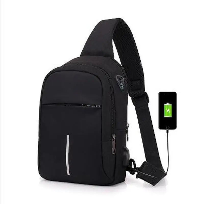 

Senmeixi usb charge shoulder bag men messenger bags male waterproof sling chest bag boy travel bagpack men cross body bags