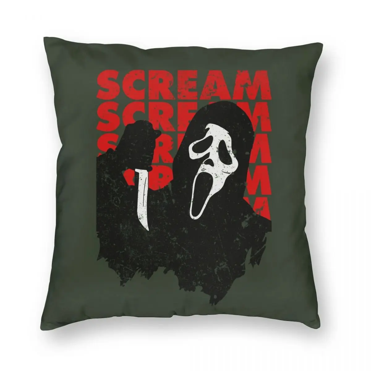 

Scream Movie Horror 90s Pillowcase Printing Polyester Cushion Cover Decorations Halloween Pillow Case Cover Car 40*40cm