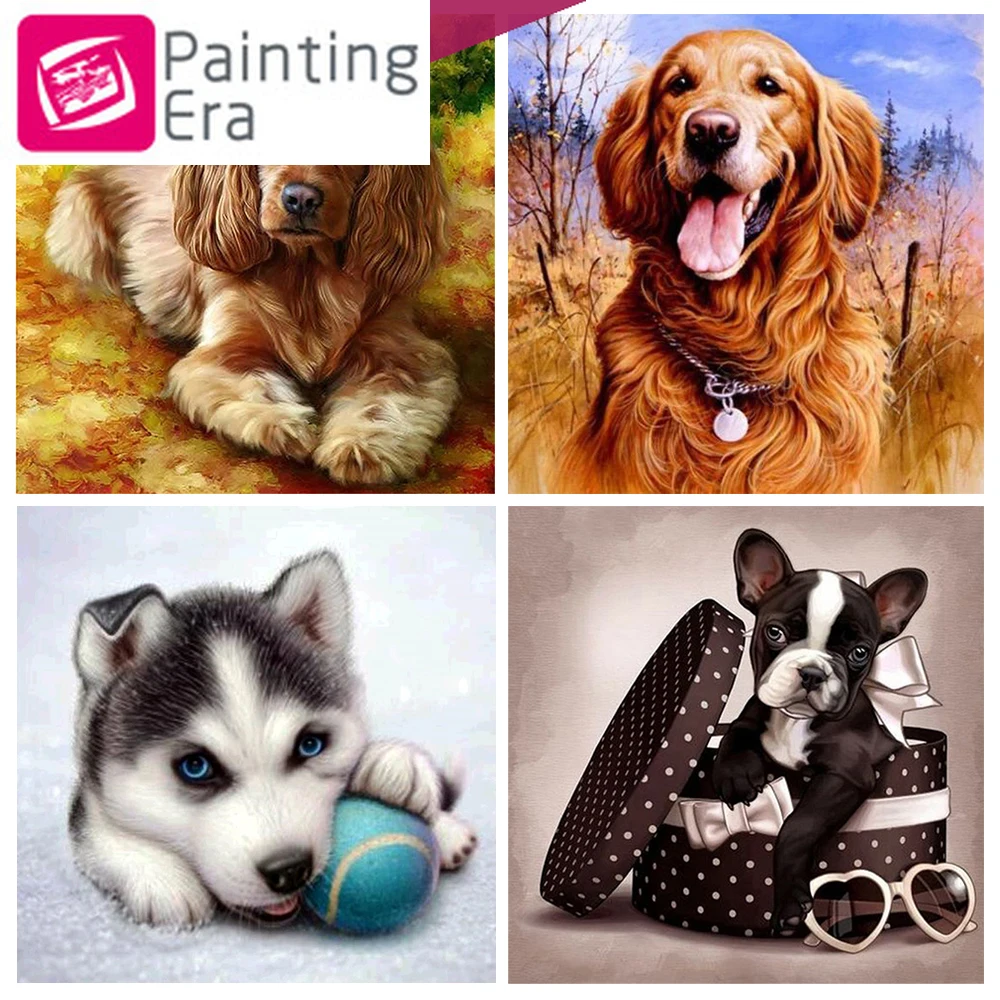2020 Эра собака Алмазная вышивка полная живопись Сделай Сам картина рукоделие