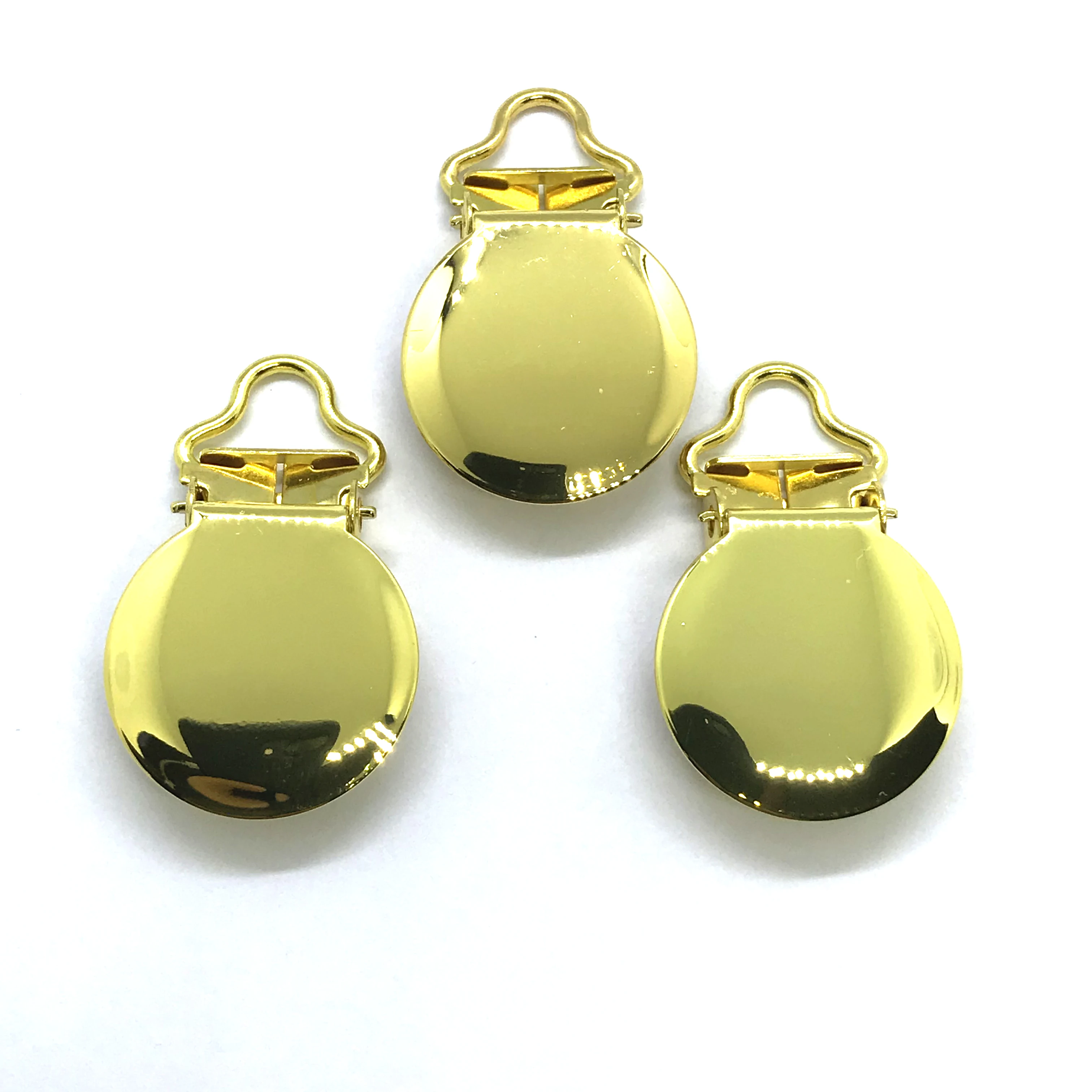 25 шт маленькая петля 5 мм золотой цвет круглая стойка с зажимами покрытие|Зажимы