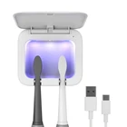 Sonic электрическое Силиконовое очищающее средство для лица, Очищающая щетка для лица с двойной щетиной, водонепроницаемая черная Чистка Пор